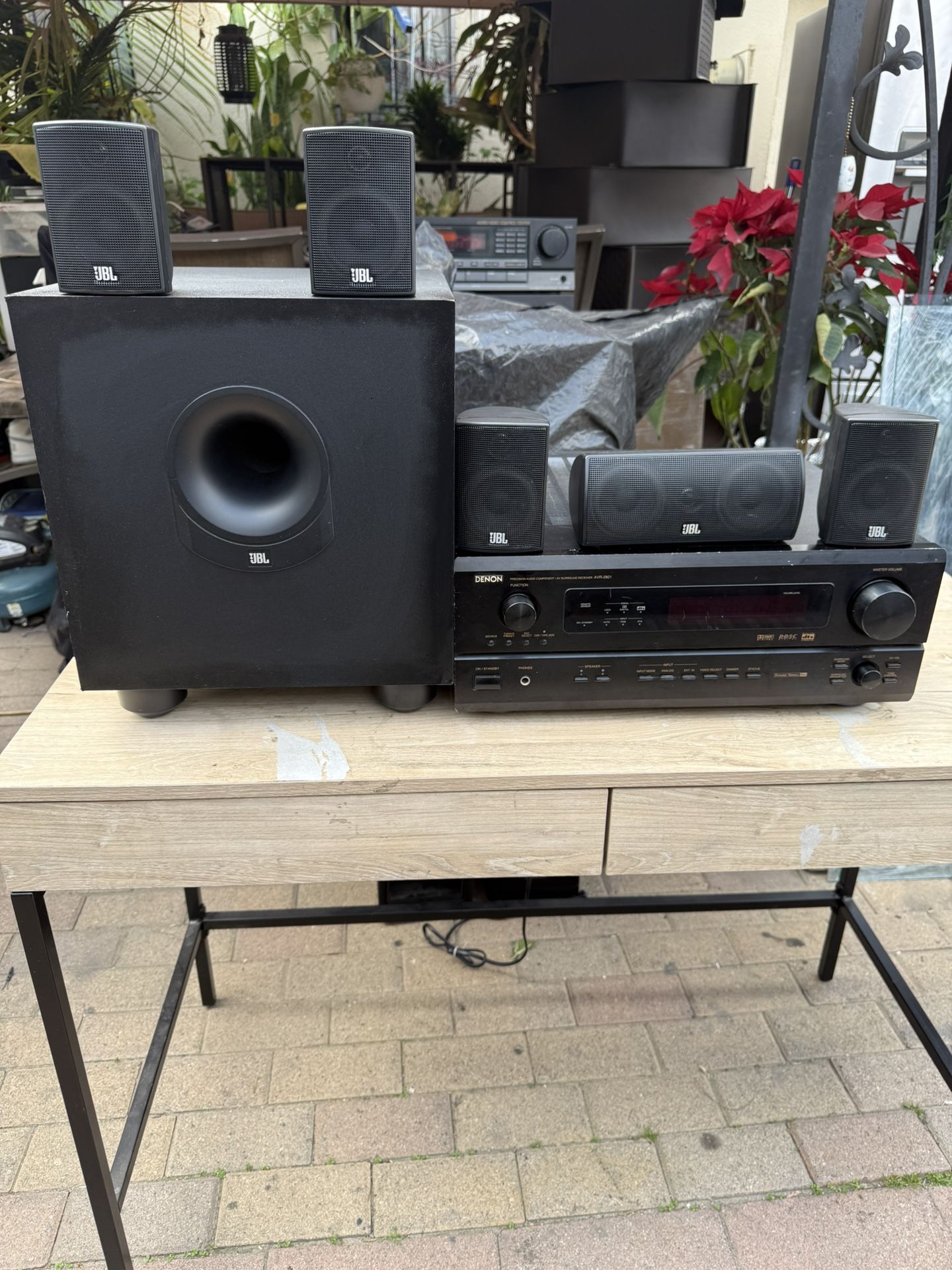 Denon Receiver And JBL Speakers