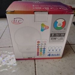 ILC RGB Remote Controlled Lights 4 Pack 