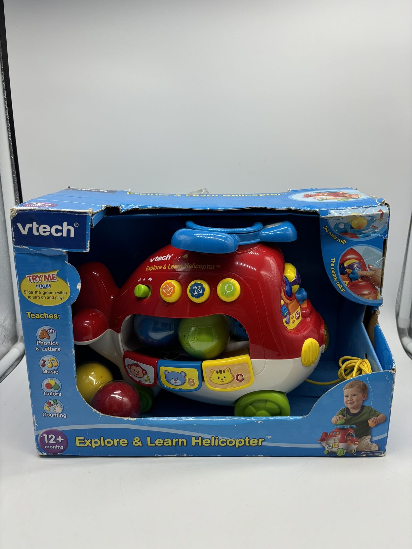 NEW! VTech Explore and Learn Helicopter Sounds, ABCs, Colors & Counting