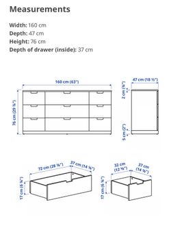 White IKEA 9 Drawer Dresser