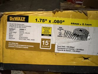 DEWALT 1-3/4 in. x 0.080 in. Galvanized Metal Ring Shank Coil Nails