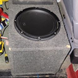 One JL AUDIO 12w3 12"sub In  A Ported Box For 2 12"s