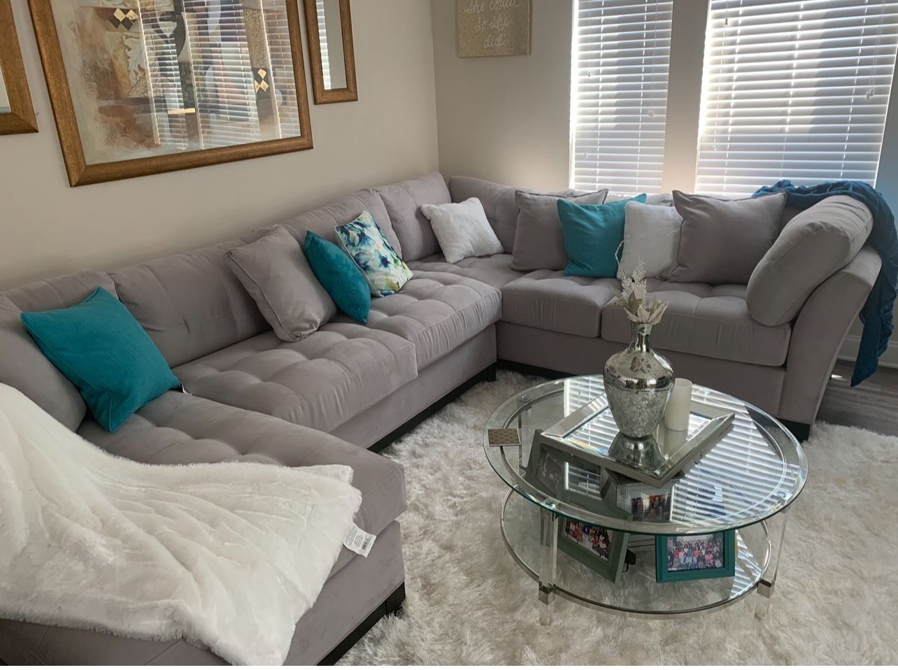 Gray Sectional Couch With Chaise