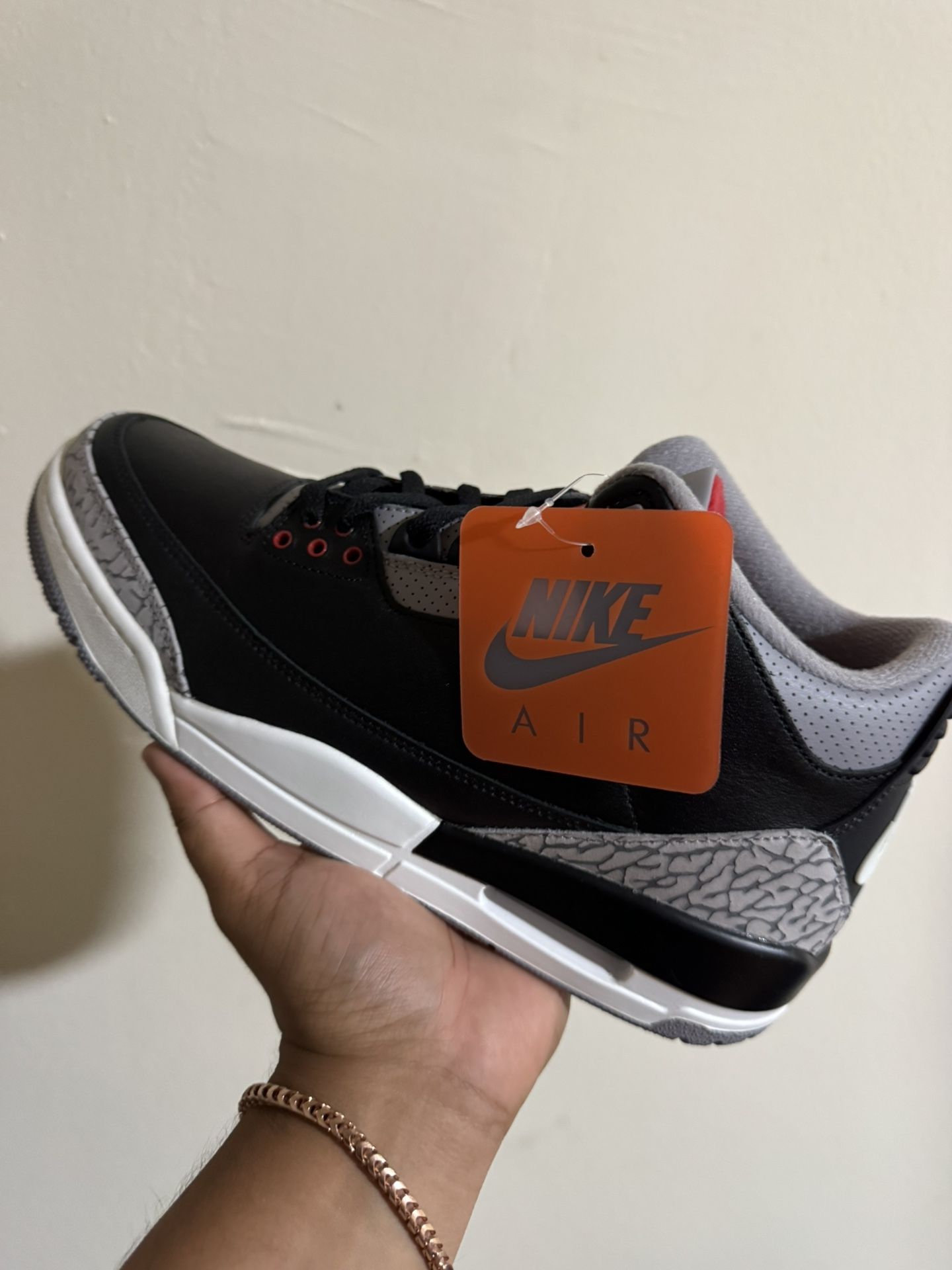 Air Jordan 3 Black Cement 2024 Size 10