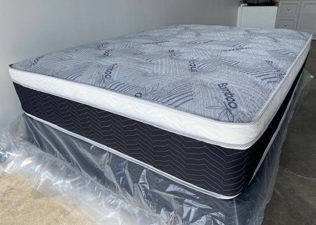 Full Euro Bamboo Pillow Top Mattress! 