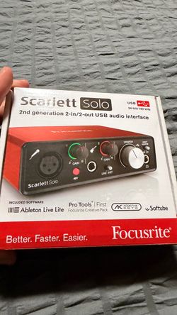 Focusrite solo 2nd gen Audio interface