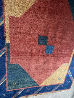 Turkish Hand Knotted Wool Rug MCM