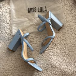New Never Used Blue Heel