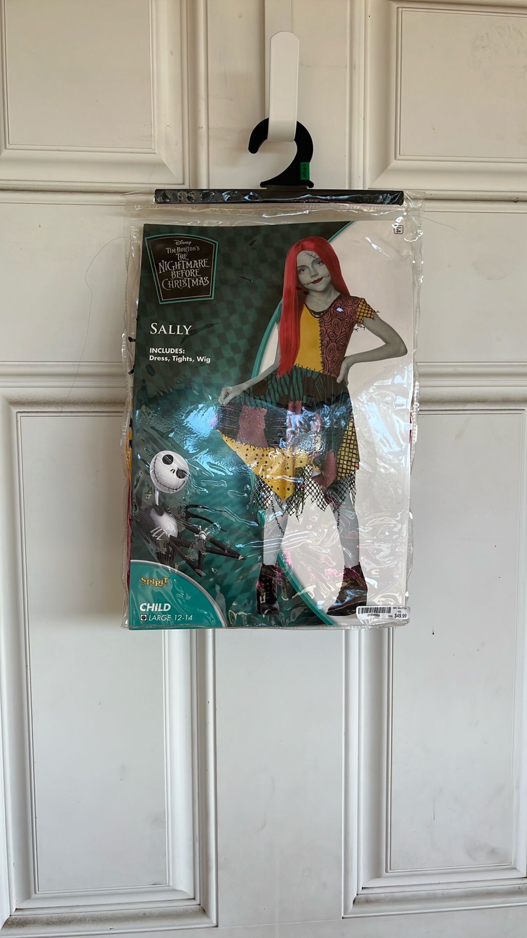 Nightmare Before Christmas, Sally Costume Includes Dress Tights And wig