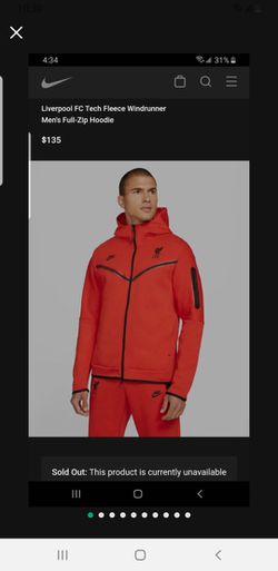 Liverpool FC Men's Nike Tech Fleece Windrunner Full-Zip Hoodie