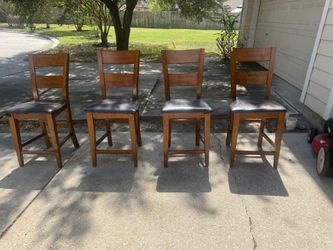 Chairs 4 wood high chairs