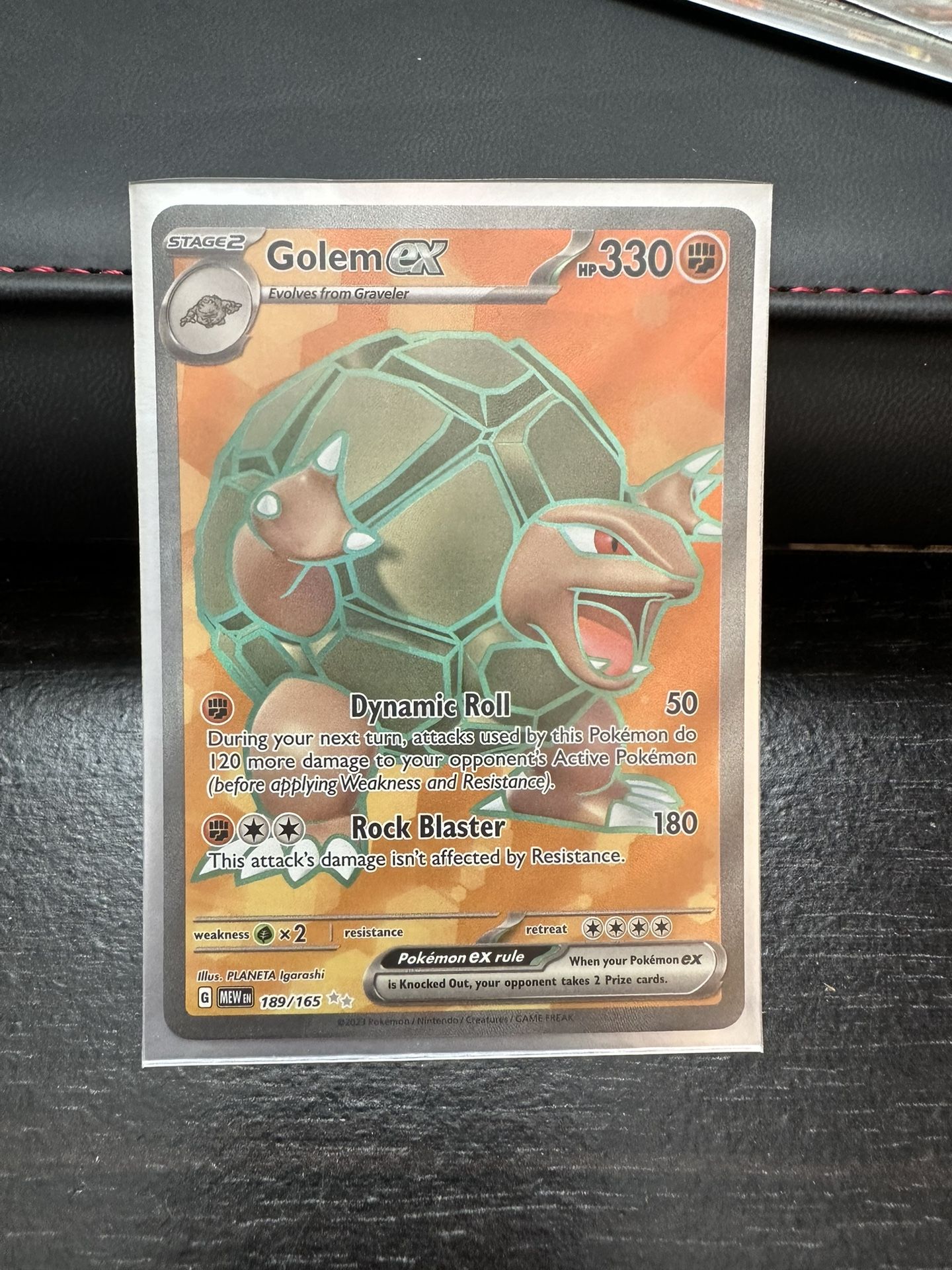 Golem Ex Full Art Pokemon 151 Card