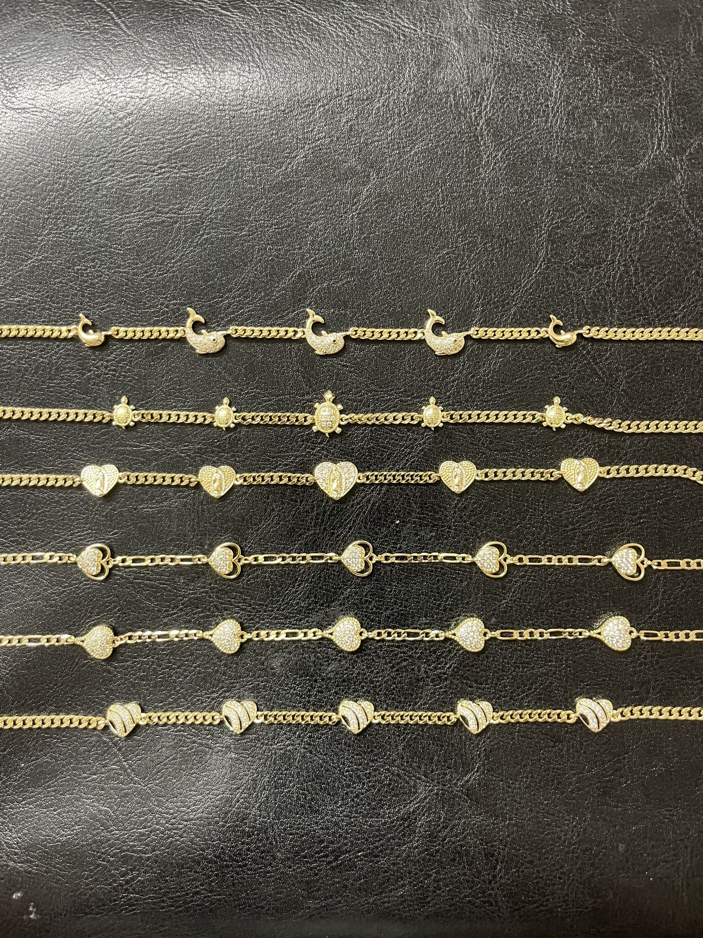 14k gold plated Anklet ($8 each)
