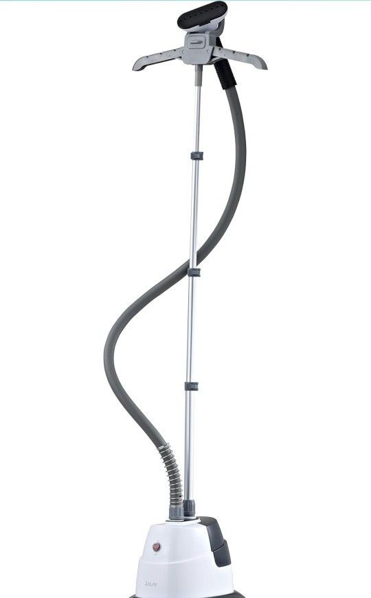 Full-Size Garment Steamer, Upright Freestanding Fabric Steamer, White