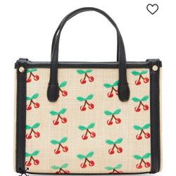 NEW BETSEY JOHNSON CHERRY PURSE 