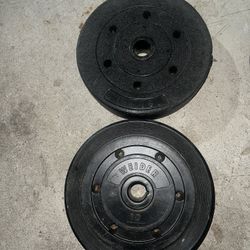Weight Plates Pair Of 10s Plastic Coat