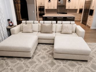 132 inch custom couch