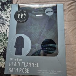 Plaid Flannel Bath Robe