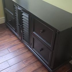 Black Entertaintment Center Or Cabinet