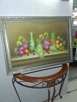Beautiful oleo picture frame $50