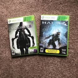 Xbox 360 Games Halo 4 And Darksiders II
