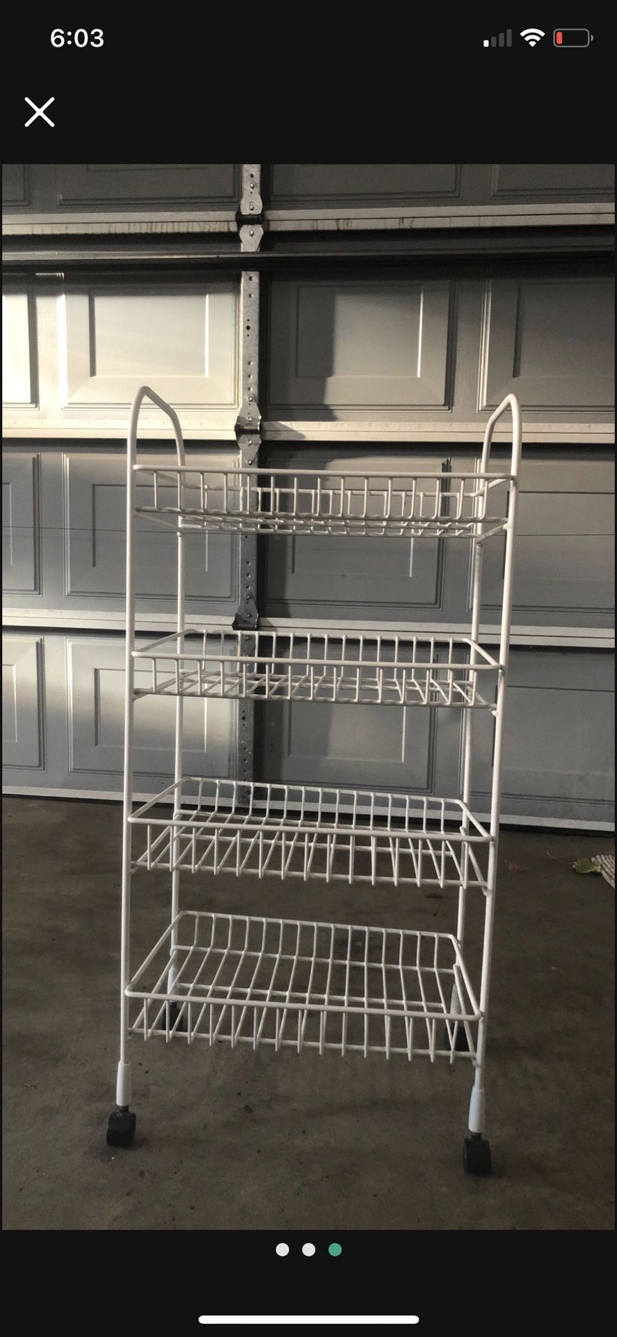 Metal Shelves With 4 Wheels