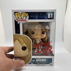 Funko Pop Asuna Signed By Cherami Leigh
