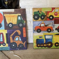 2 Canvas Paintings 