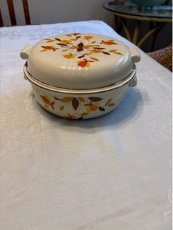 Hall Autumn Leaf Casserole Dish with Lid