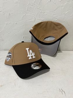 MLB  new era Los Angeles dodgers brown black brim 2025 World Series champions 9forty a frame SnapBack hats
