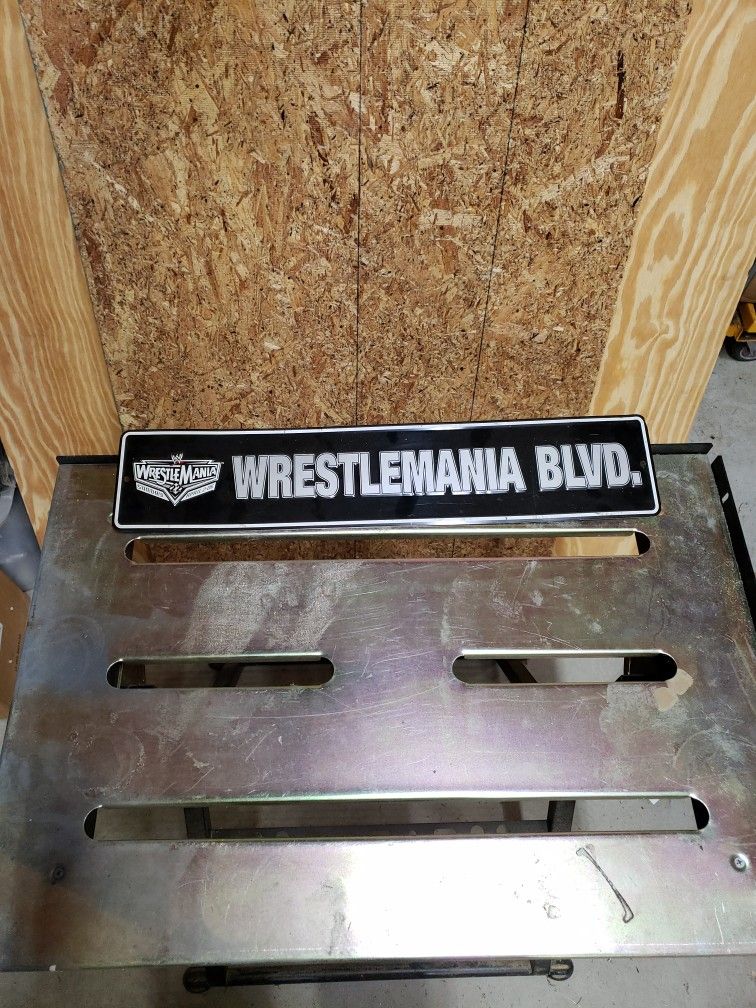 WWE Wrestlemania Metal Sign 