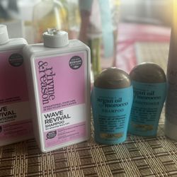 Shampoo, Conditioner & Curls Cream