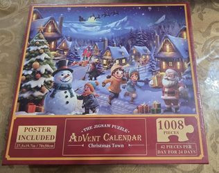 24 Day Christmas Calendar 1008 Piece Jigsaw 