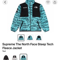 Supreme North Face Teal