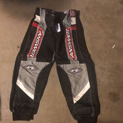 Answer racing pants size 24 kids
