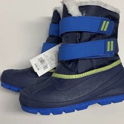 Cat & Jack Toddler Boys Blue Lev Faux Fur Thermolite Insulted Snow Size 12