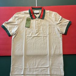 Beige Gucci Polo Size XL