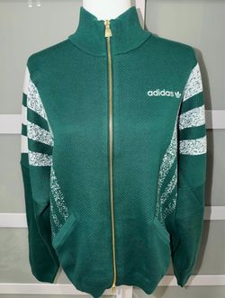 adidas Originals Santiago Loose Fully Fashion Knit Jacket Green Men's MEDIUM, KE4603 ($150 RETAIL)