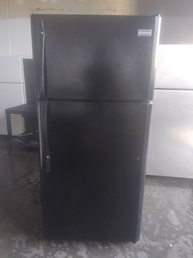 Frigidaire black refrigerator apartment size