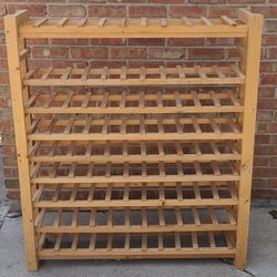 Wooden Wine Liquor Bottle Rack