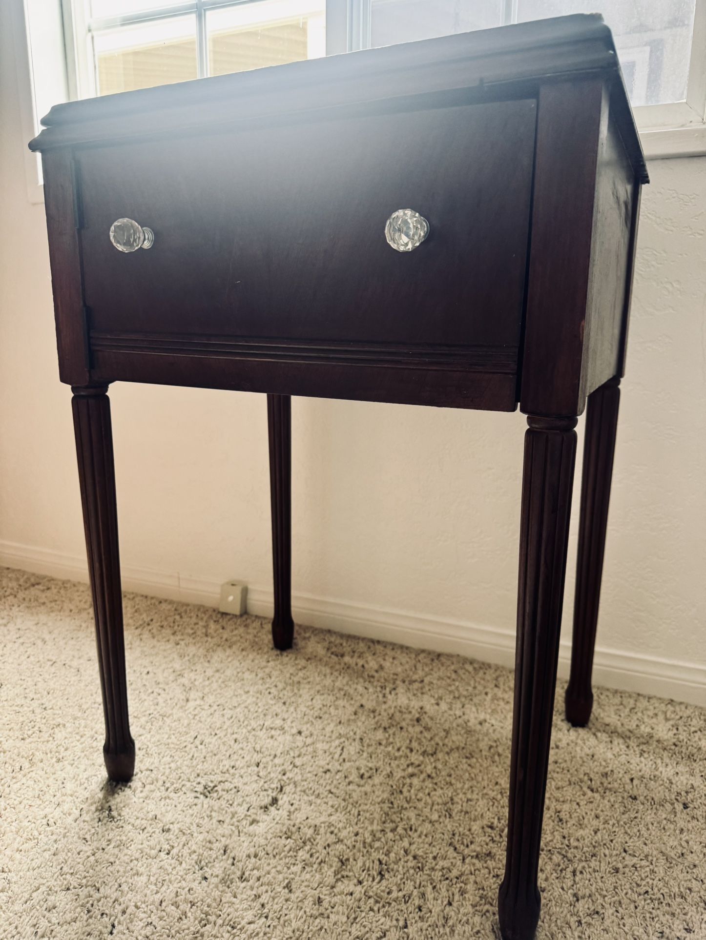 Antique Sewing Machine Cabinet & Table