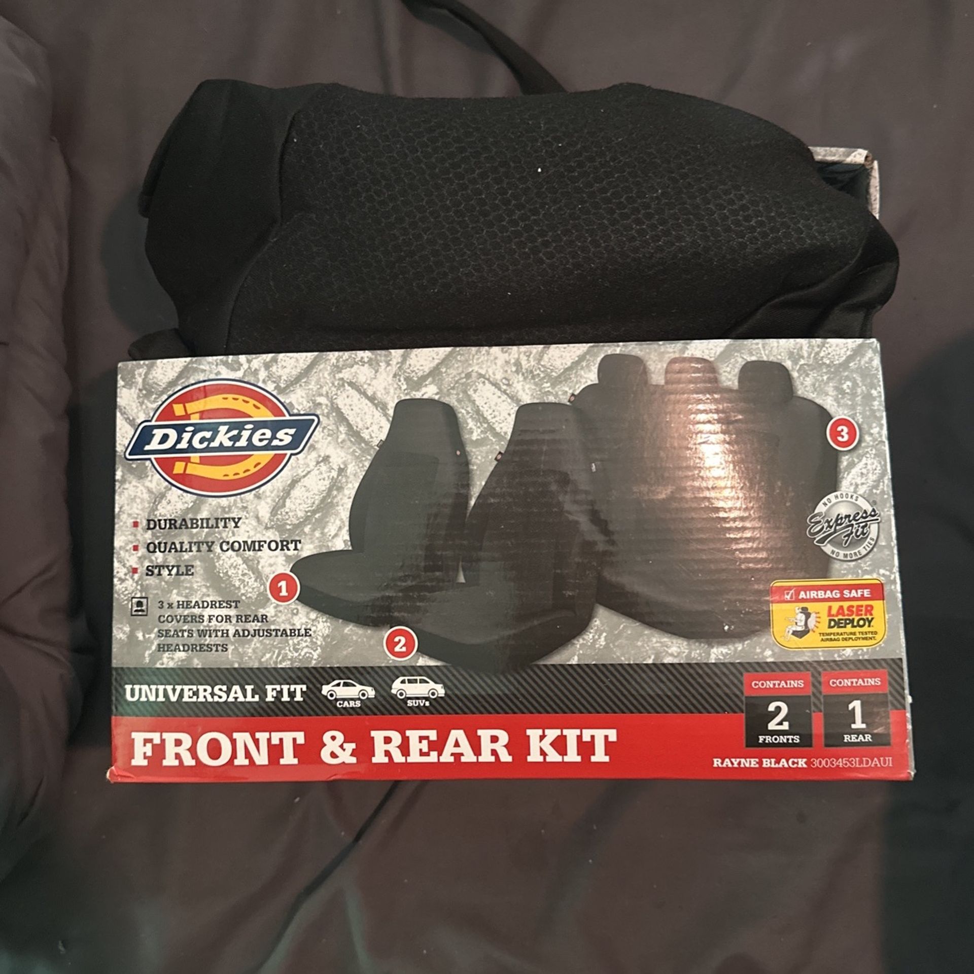 Dickies Black Seat Covers (Universal)