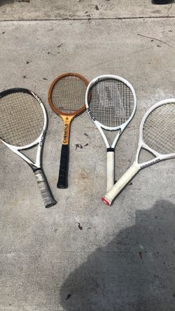 4 raquets