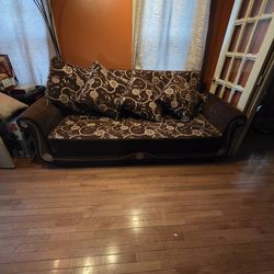 Sleeper couch and love seat