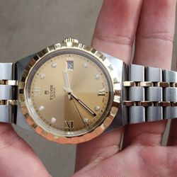 Tudor Royal 38mm Champage Dial Factory Diamonds