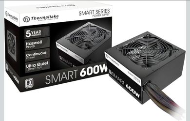 Thermaltake SMART 600W ATX 12V V2.3/EPS 12V 80 Plus Certified Active PFC Power Supply PS-SPD-0600NPCWUS-W