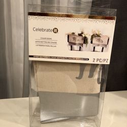 Mr & Mrs - Chair Signs - Wedding - Bridal