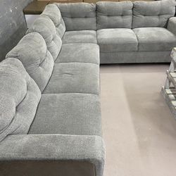 Sectional sofa and loveseat