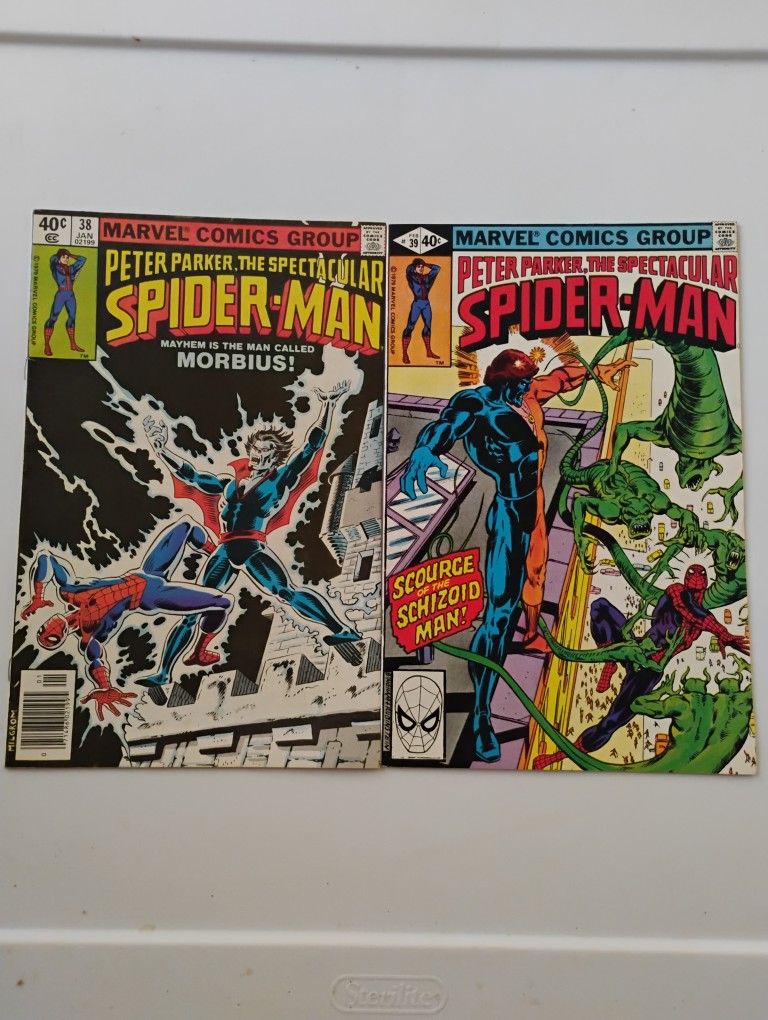 Peter Parker The Spectacular Spider-Man #38 & #39.  1st. Schizoid Man.