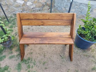Wooden bench